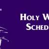 Triduum and Easter Schedule at Holy Rosary Church 2013       