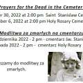 Modlitwa za zmarłych na cmentarzu / Prayers for the Dead in the Cemetery