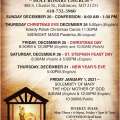 December 2020 Mass schedule