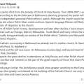 Father Richard Philiposki´s comment on our parish                     