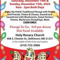 Pierogi Sale, December 14-15, 2024  