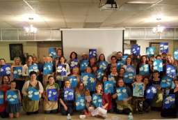 2017-03-25, Fundraising paint night/ Malowanie obrazów     