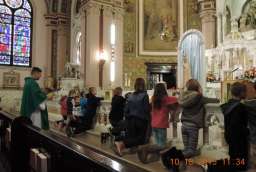 Msza św. z kazaniem dla dzieci i modlitwa różańcowa w niedzielę 18 października 2015 / Holy Mass with the sermon for children and rosary prayer on Sunday, 10/18/15