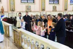 2014-02-16, Msza dla dzieci, gromnice  / Mass for children, candles    